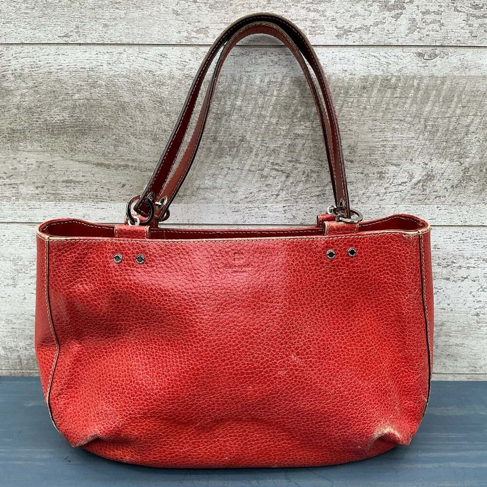 Kate Spade Red Pebbled Leather Shoulder Bag Tote